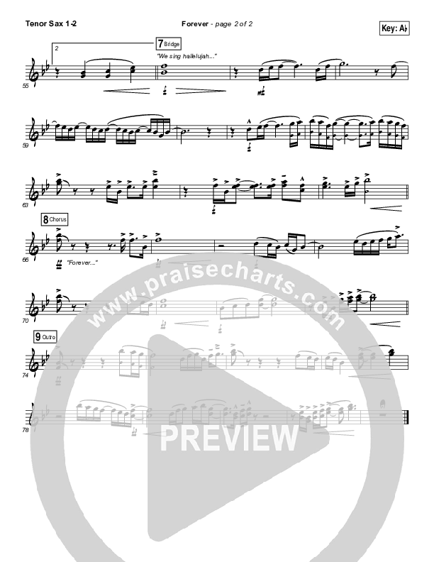 Forever Tenor Sax 1/2 (Passion / Melodie Malone)