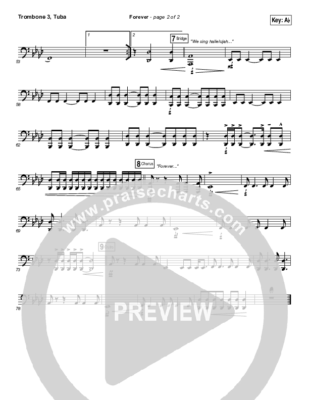 Forever Trombone 3/Tuba (Passion / Melodie Malone)