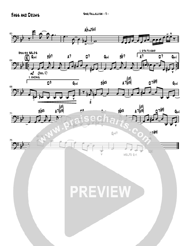 Sing Hallelujah (Instrumental) Drum Set (Brad Henderson)