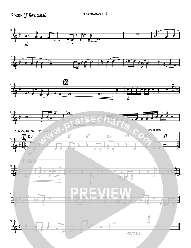 Sing Hallelujah (Instrumental) French Horn (Brad Henderson)