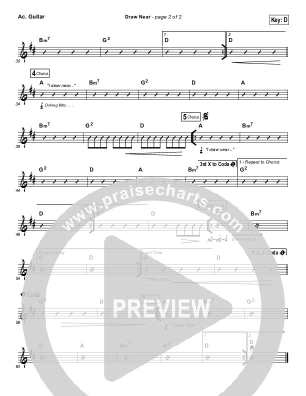 Draw Near Acoustic Guitar (Passion / Kristian Stanfill)