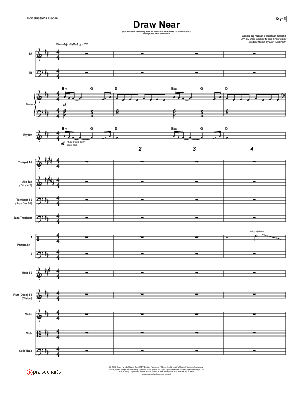 Draw Near Conductor's Score (Passion / Kristian Stanfill)