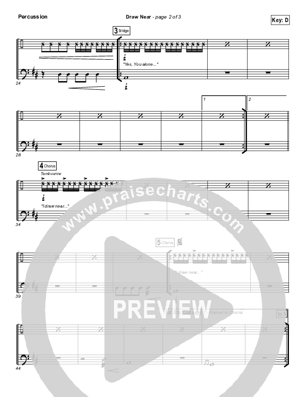 Draw Near Percussion (Passion / Kristian Stanfill)