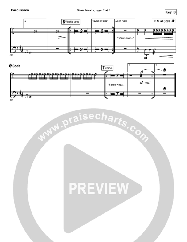 Draw Near Percussion (Passion / Kristian Stanfill)