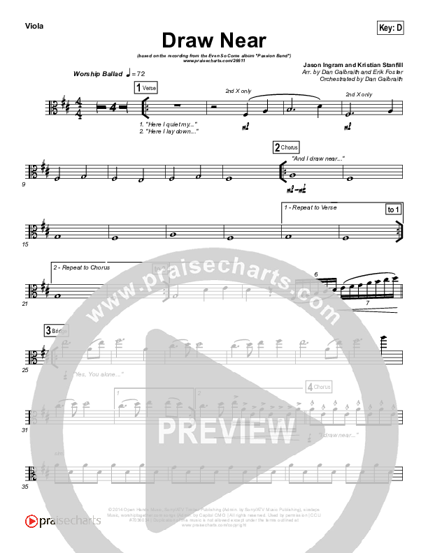 Draw Near Viola (Passion / Kristian Stanfill)