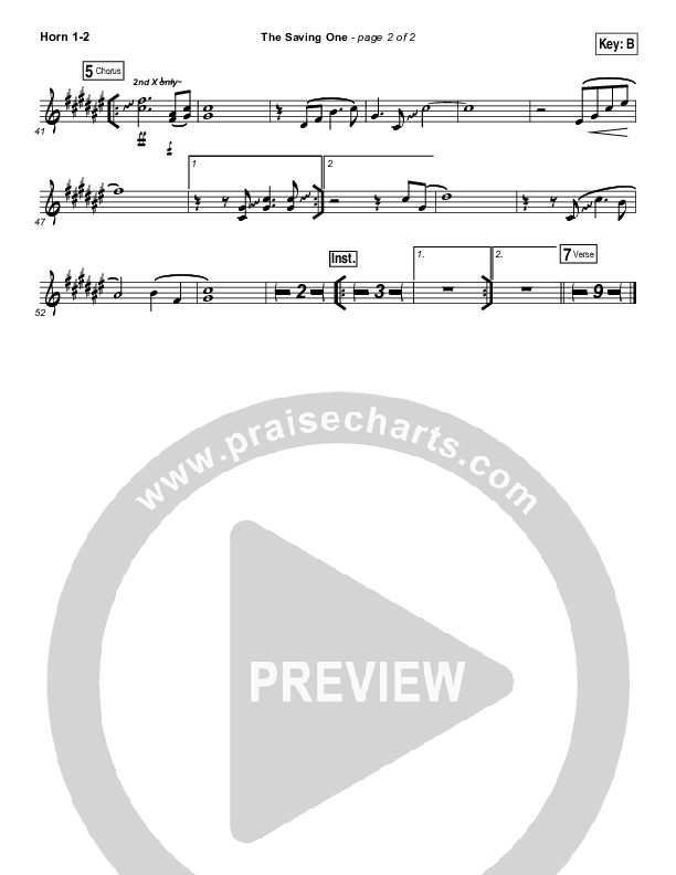 The Saving One Brass Pack (Passion / Chris Tomlin)