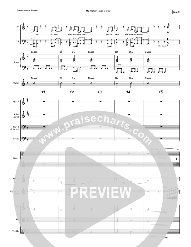 My Anchor Conductor's Score (Passion / Christy Nockels)
