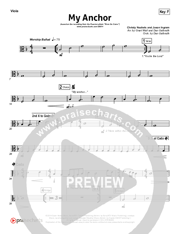 My Anchor Viola (Passion / Christy Nockels)