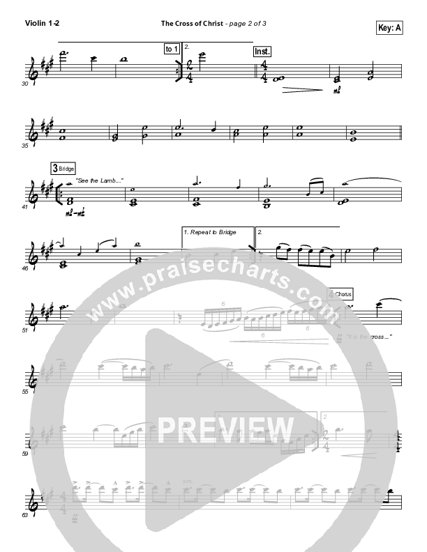 The Cross Of Christ Violin 1/2 (Passion / Chris Tomlin)