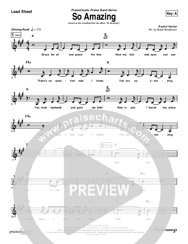 So Amazing Lead Sheet (Lani Stacy)