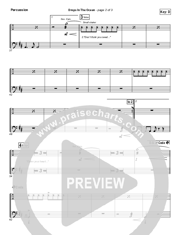 Drops In The Ocean Percussion (Hawk Nelson)