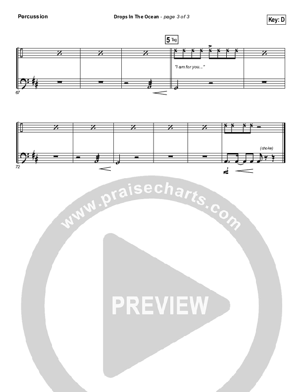 Drops In The Ocean Percussion (Hawk Nelson)