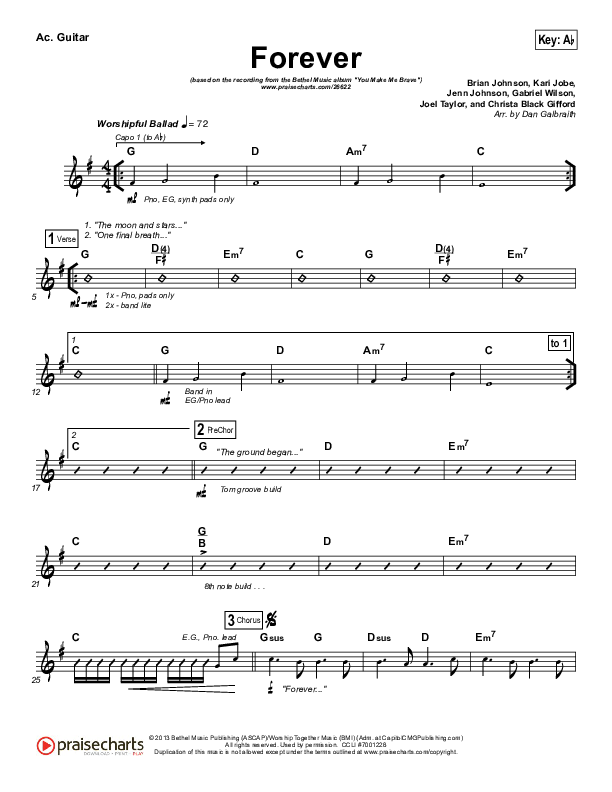 Forever Acoustic Guitar (Bethel Music)
