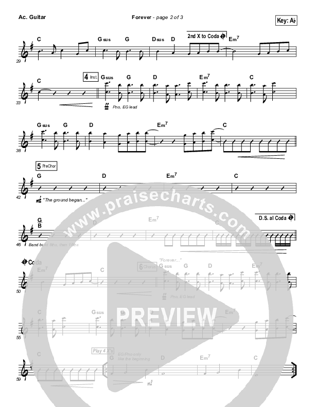 Forever Acoustic Guitar (Bethel Music)