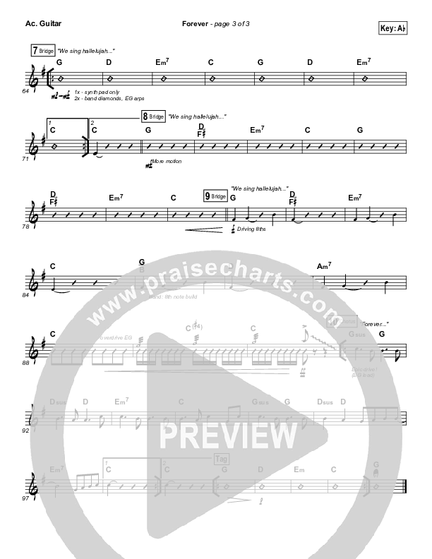 Forever Acoustic Guitar (Bethel Music)