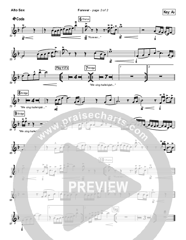 Forever Alto Sax (Bethel Music)