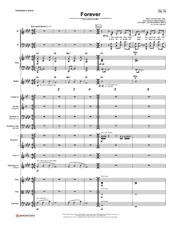 Forever Conductor's Score (Bethel Music)