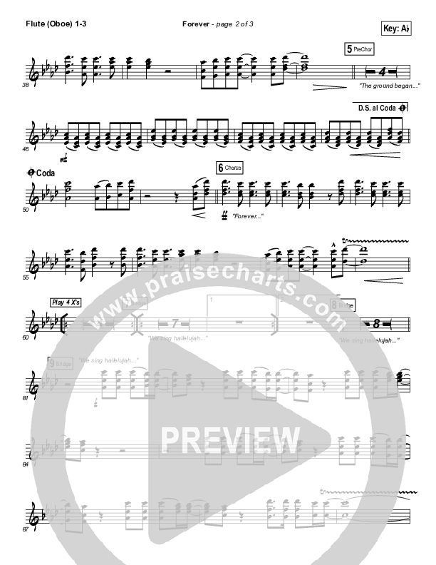 Forever Flute/Oboe 1/2/3 (Bethel Music)