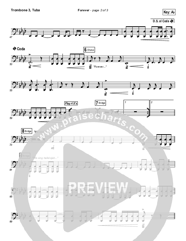 Forever Trombone 3/Tuba (Bethel Music)