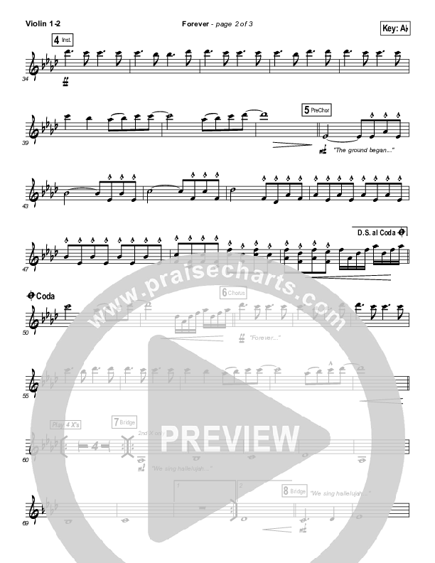 Forever Violin 1/2 (Bethel Music)