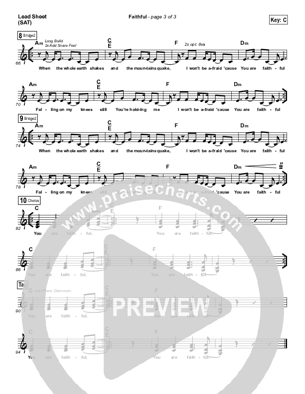 Faithful Lead Sheet (Newsong)