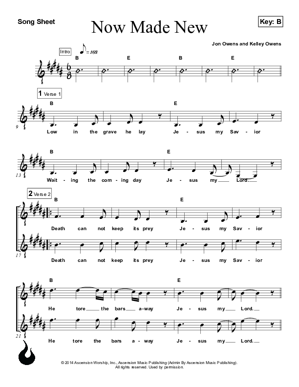 Now Made New Lead Sheet (Ascension Worship)