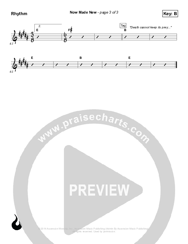 Now Made New Rhythm Chart (Ascension Worship)