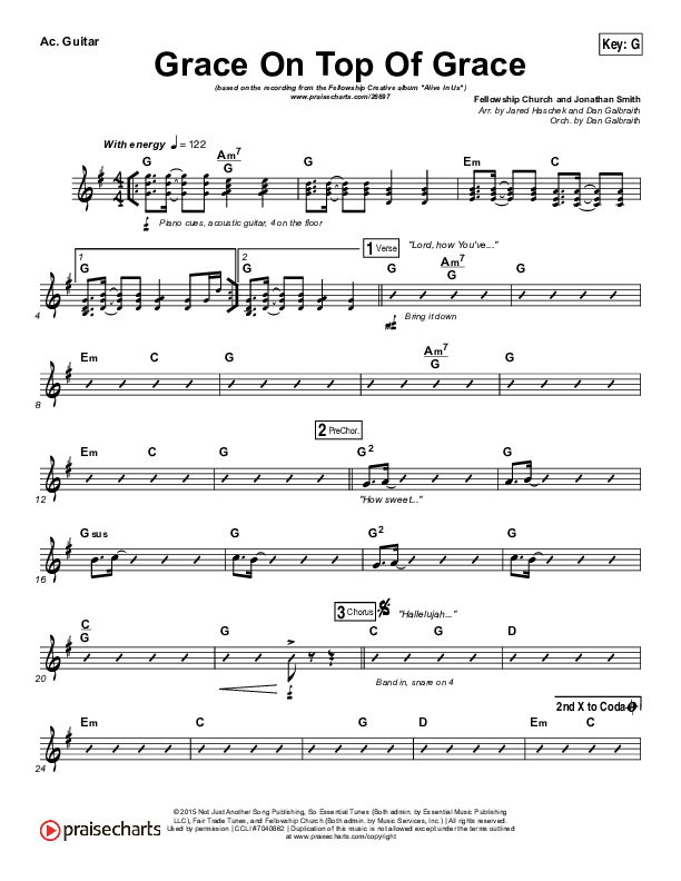 Grace On Top Of Grace Acoustic Guitar (Fellowship Creative)