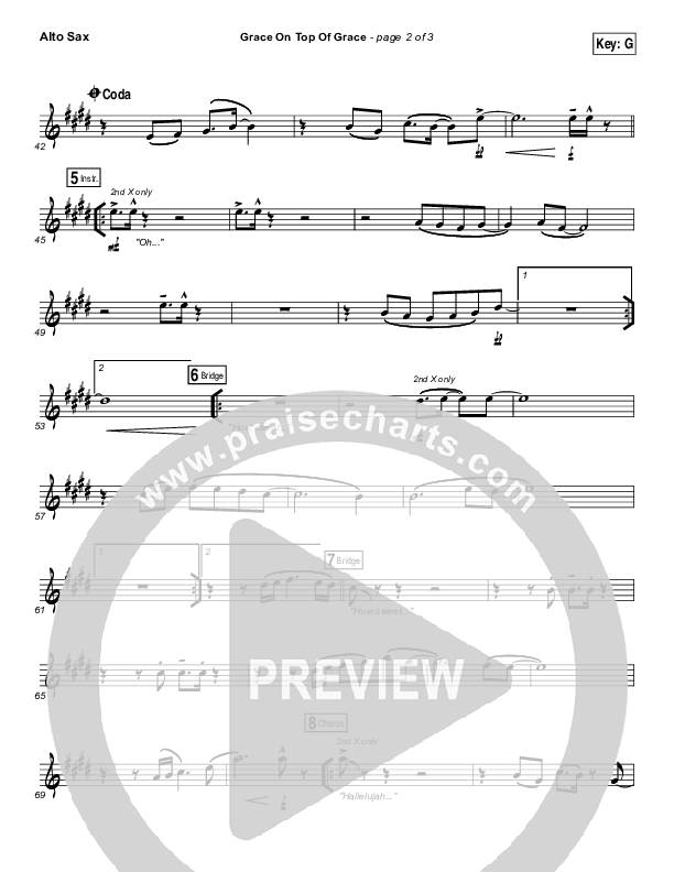 Grace On Top Of Grace Alto Sax (Fellowship Creative)