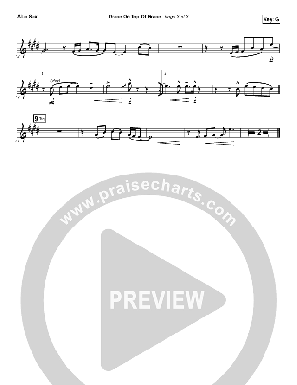 Grace On Top Of Grace Alto Sax (Fellowship Creative)