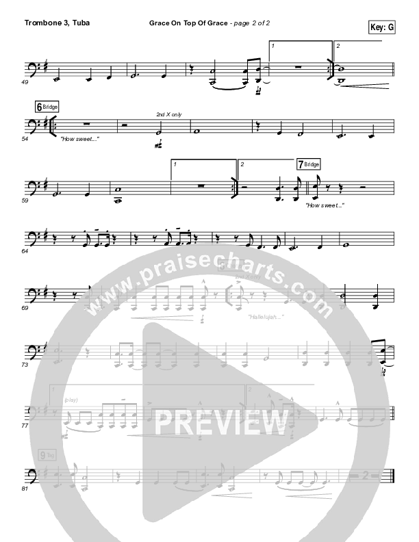 Grace On Top Of Grace Trombone 3/Tuba (Fellowship Creative)