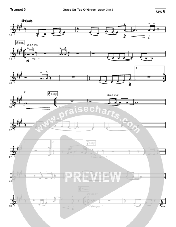 Grace On Top Of Grace Trumpet 3 (Fellowship Creative)