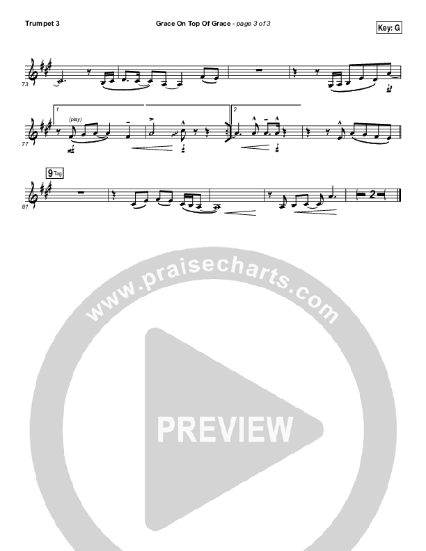 Grace On Top Of Grace Trumpet 3 (Fellowship Creative)