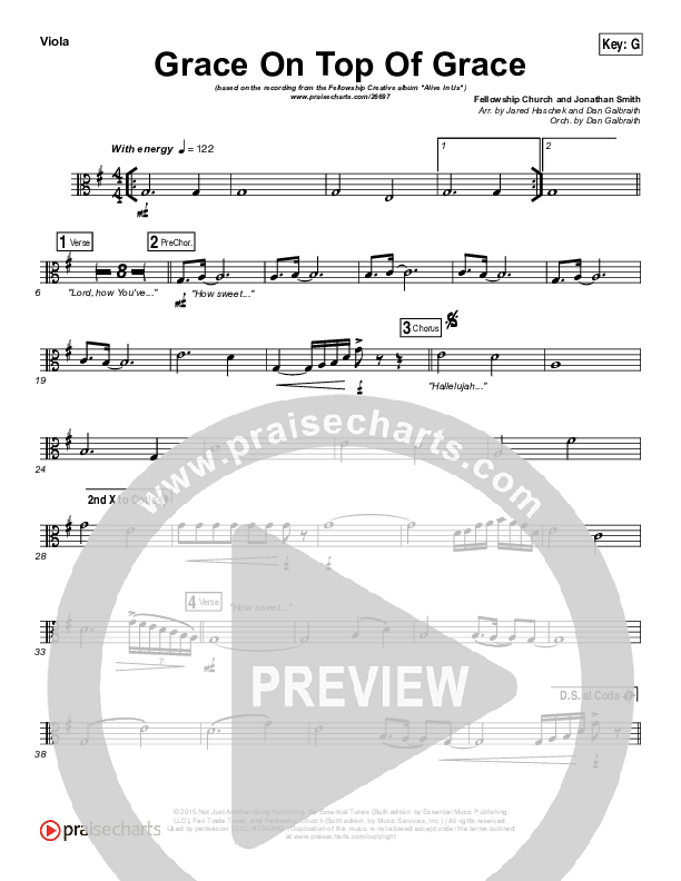 Grace On Top Of Grace Viola (Fellowship Creative)