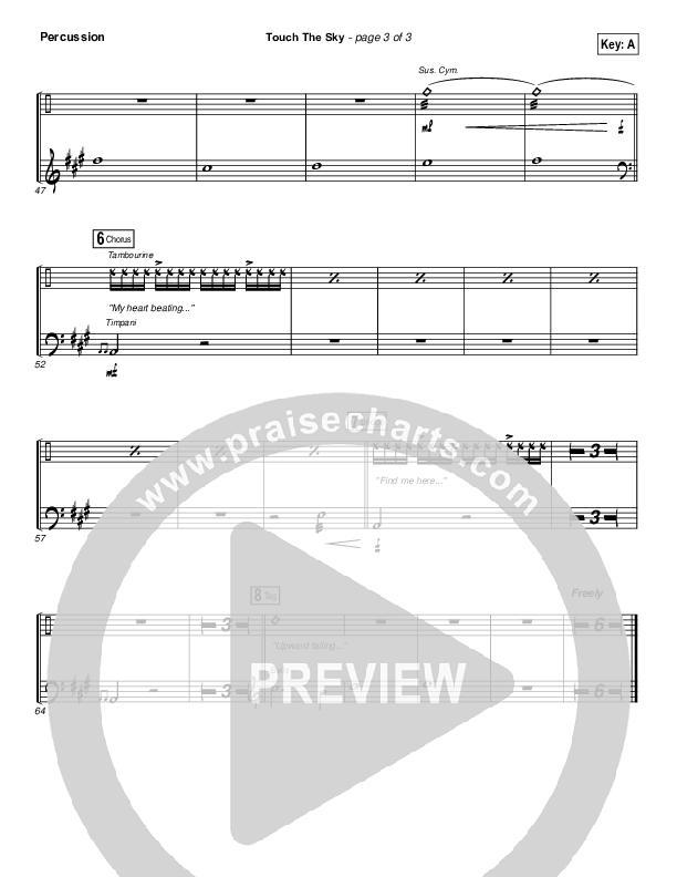 Touch The Sky Percussion (Hillsong UNITED)