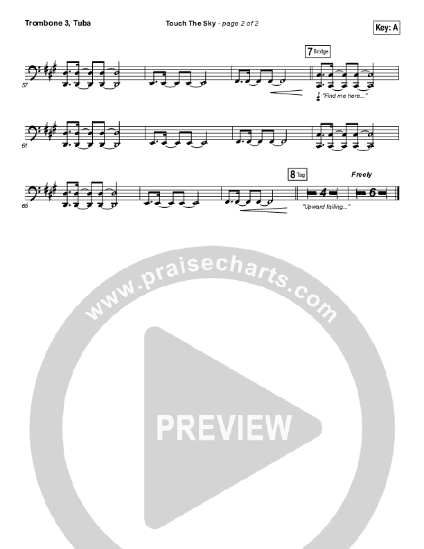 Touch The Sky Trombone 3/Tuba (Hillsong UNITED)