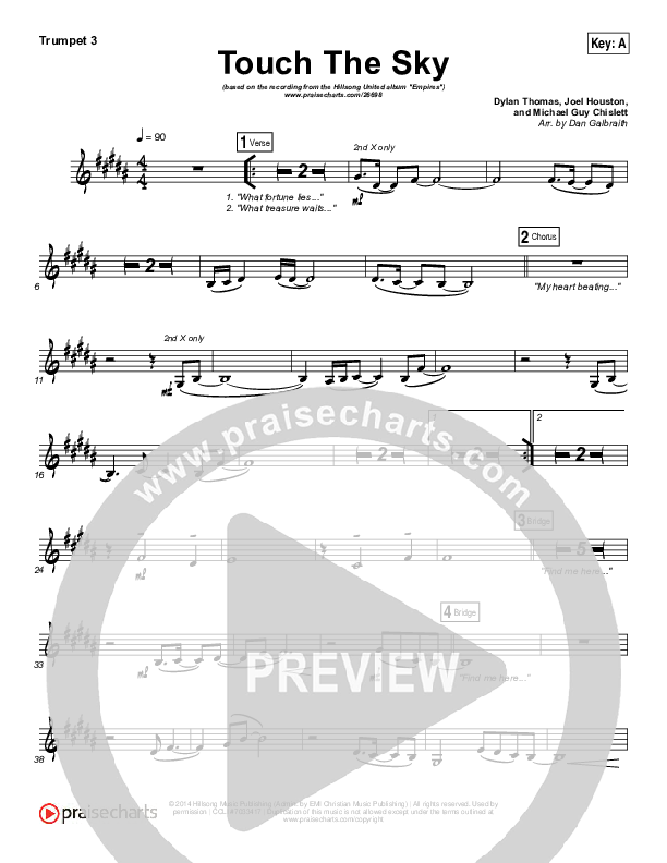 Touch The Sky Trumpet 3 (Hillsong UNITED)