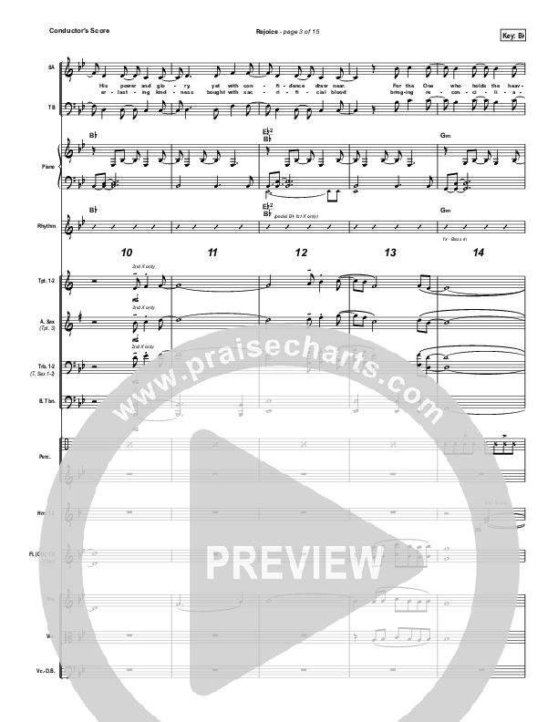 Rejoice Conductor's Score (Dustin Kensrue)