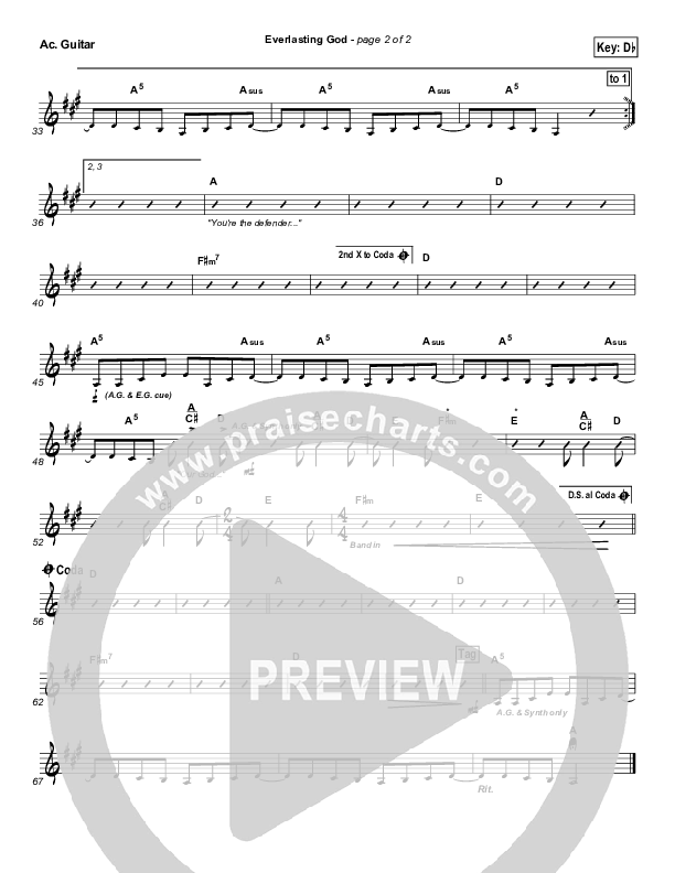 Everlasting God Acoustic Guitar (Chris Tomlin)