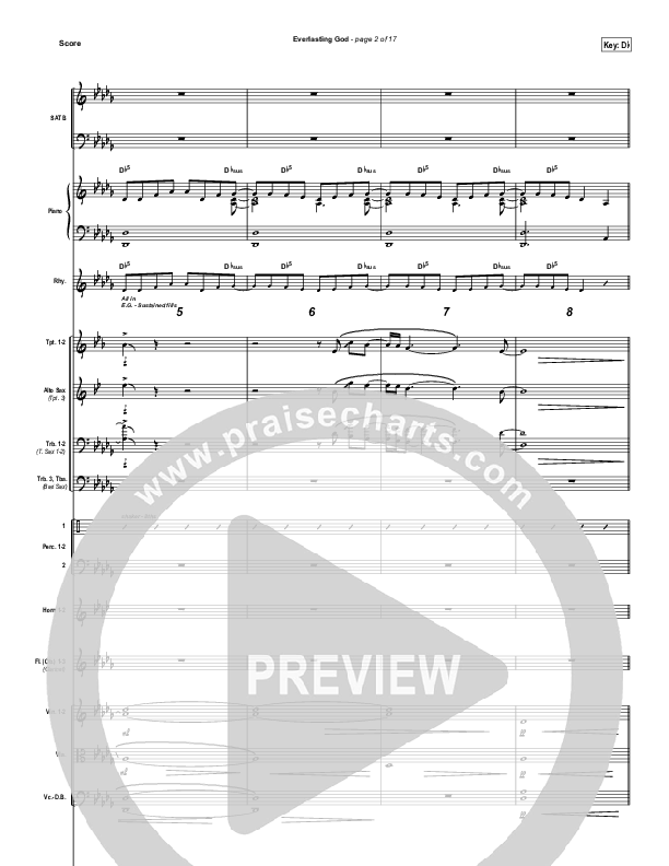 Everlasting God Conductor's Score (Chris Tomlin)