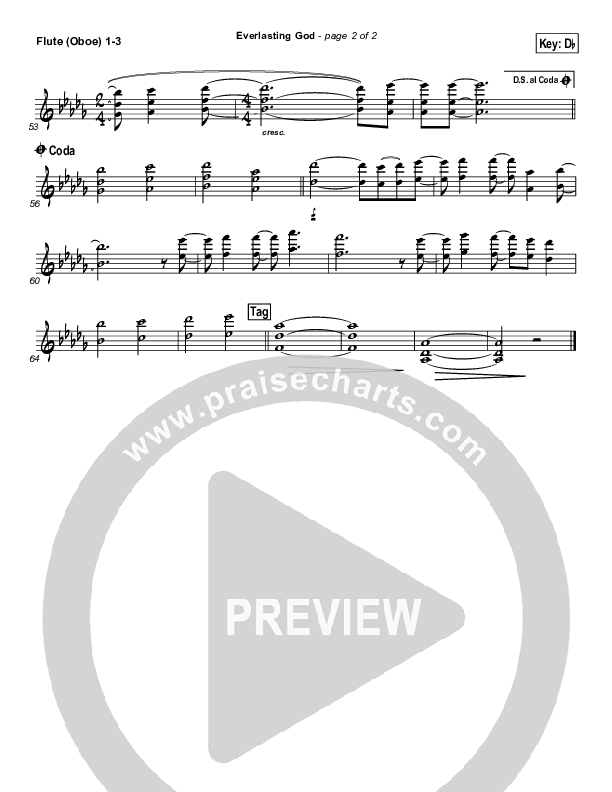 Everlasting God Flute/Oboe 1/2/3 (Chris Tomlin)
