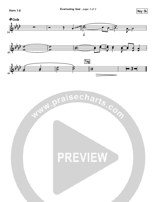 Everlasting God French Horn 1/2 (Chris Tomlin)