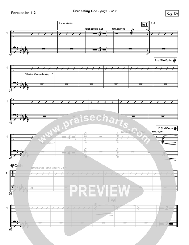 Everlasting God Percussion (Chris Tomlin)
