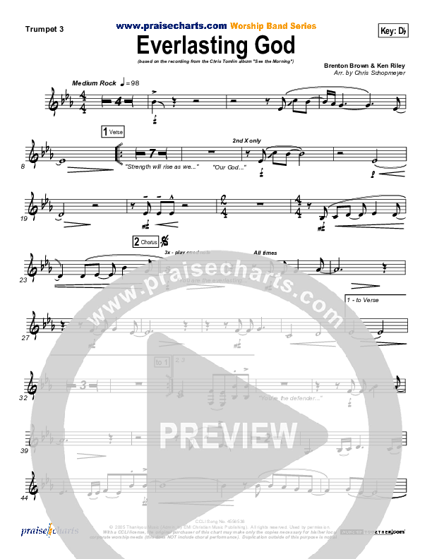 Everlasting God Trumpet 3 (Chris Tomlin)