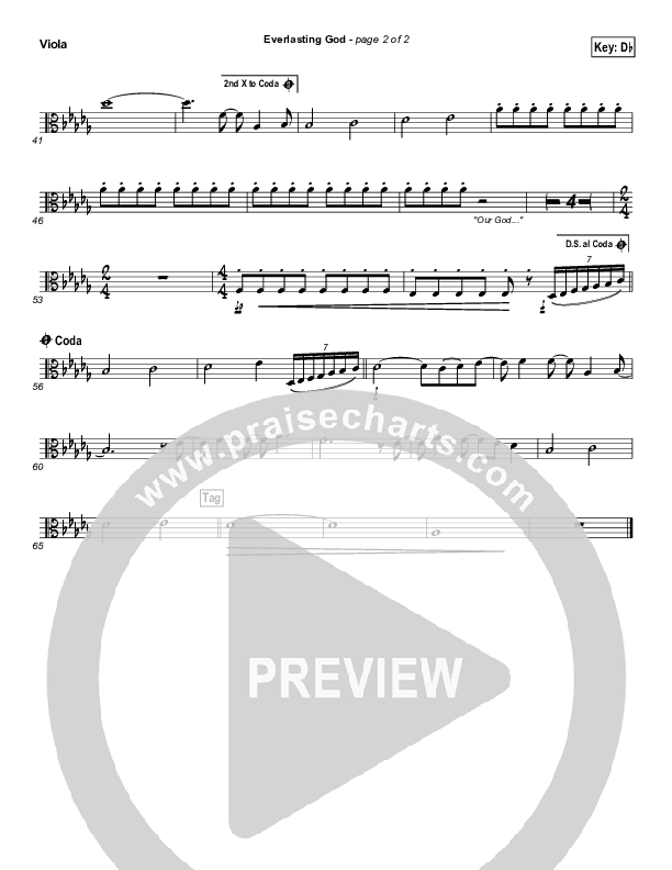 Everlasting God Viola (Chris Tomlin)