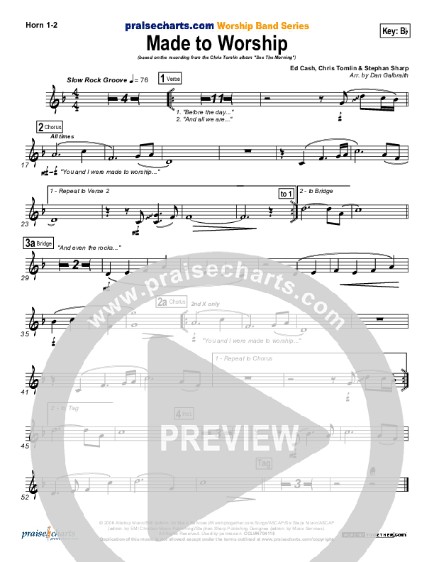 Made To Worship Brass Pack (Chris Tomlin)