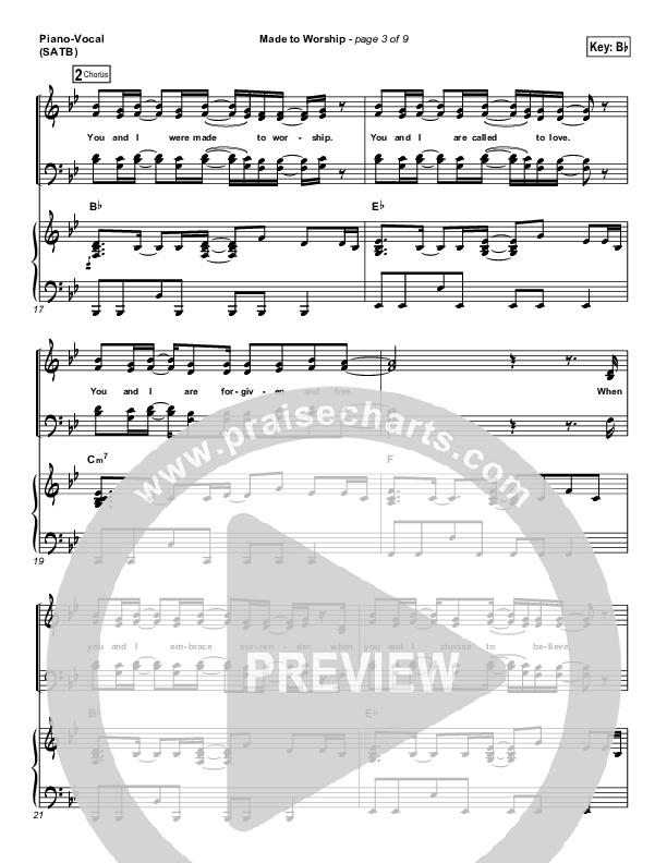 Made To Worship Piano/Vocal (Chris Tomlin)