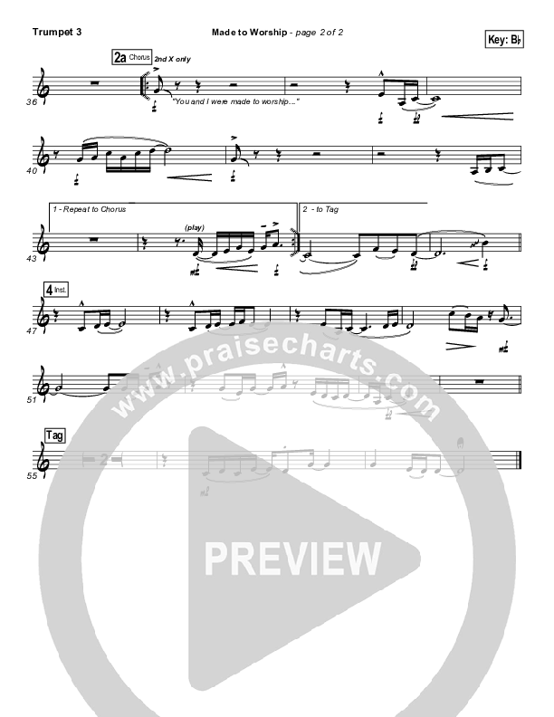 Made To Worship Trumpet 3 (Chris Tomlin)