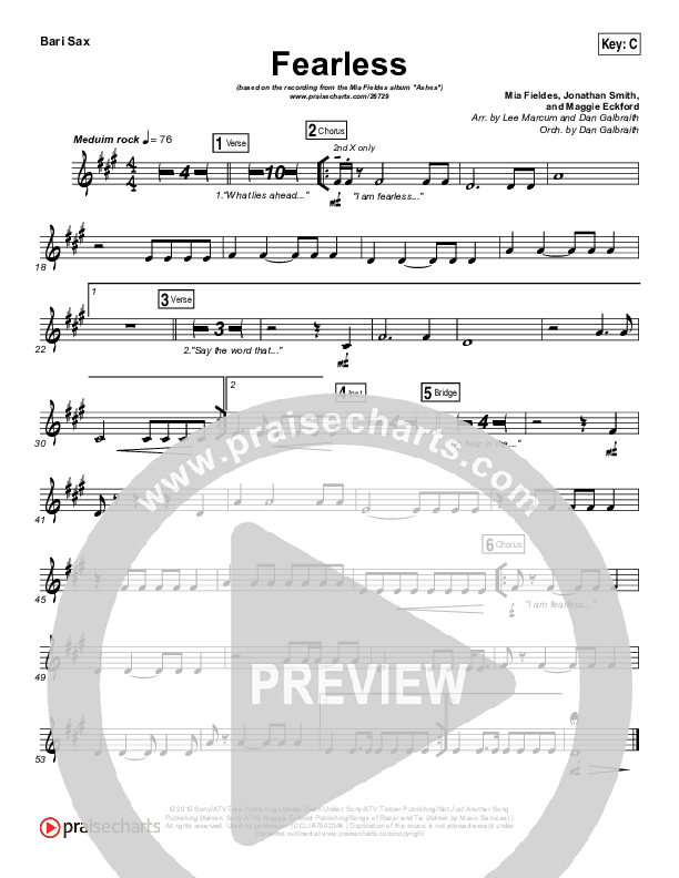 Fearless Bari Sax (Mia Fieldes)