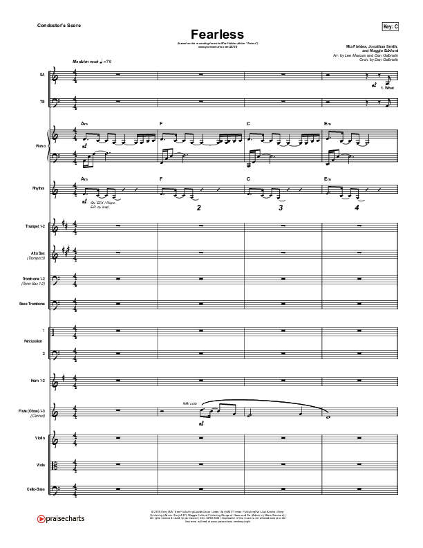 Fearless Conductor's Score (Mia Fieldes)